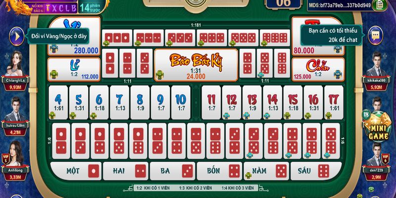 Tiết lộ những mẹo chơi sicbo luôn thắng cho tân thủ 2 Sicbo game bài