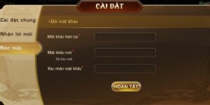 đổi mật khẩu Iwin