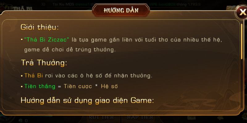 Luật chơi Ziczac Iwin Club