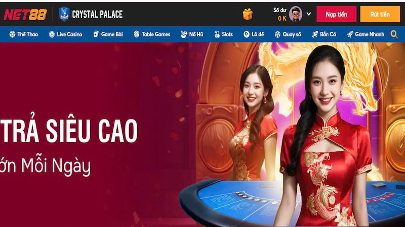 Trải nghiệm lần đầu khi chơi tại Net88 từ góc nhìn người mới 2 Các mục trò chơi rõ ràng ngay trên trang chủ Net88